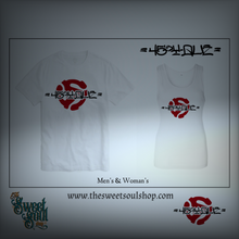 Load image into Gallery viewer, 45&#39;s y Que Champion T-Shirt in Black/White Red Adaptor
